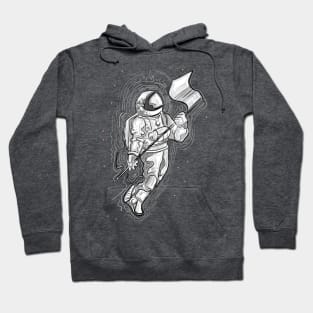 Austronaut ink vector illustration Hoodie